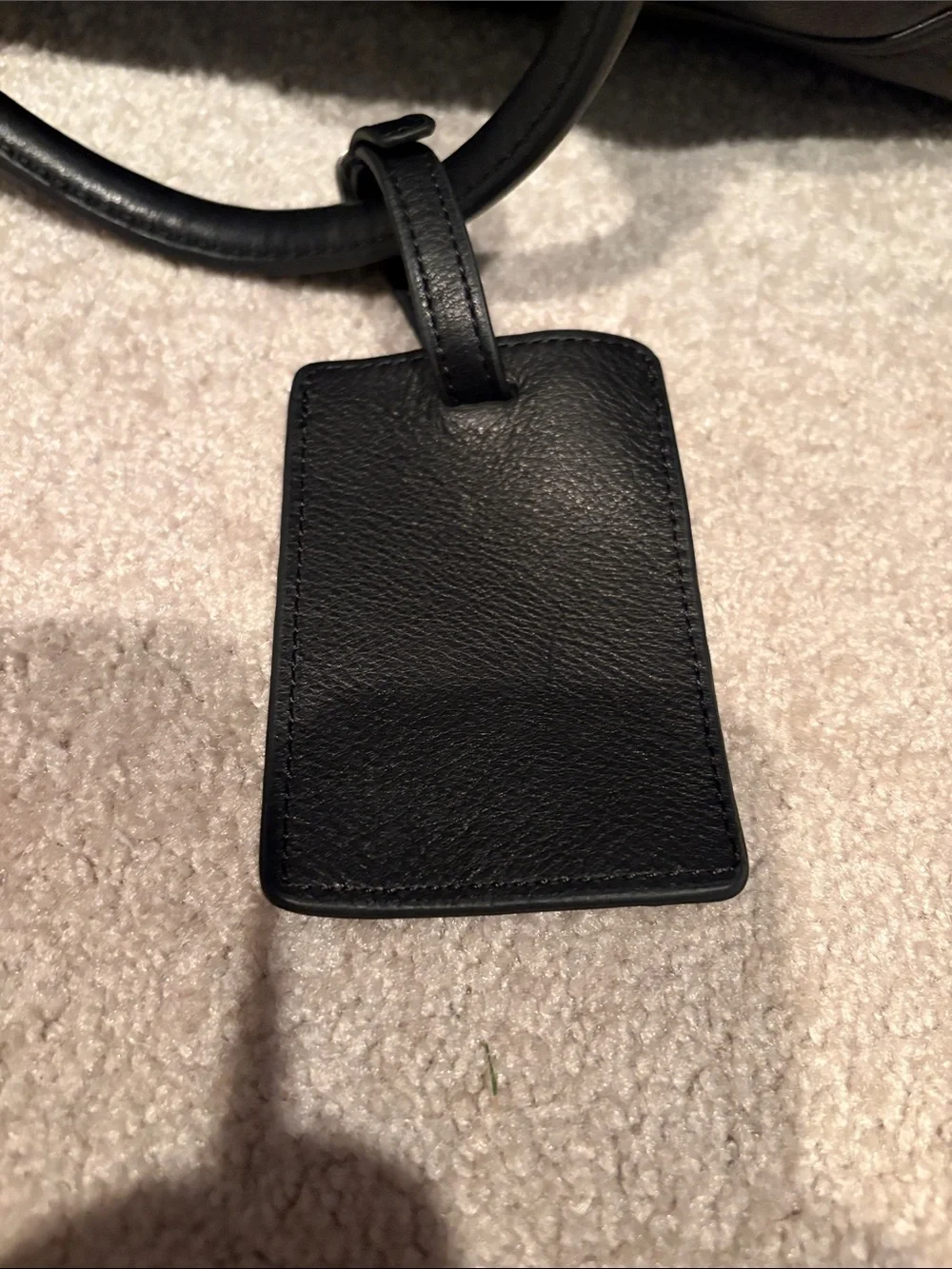 Trafalgar Black leather duffle bag Travel